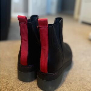 MIA Black and Red Ankle Boots